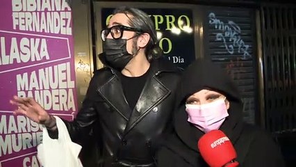 Alaska y Mario celebran el décimo aniversario de su boda en Madrid