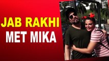 Rakhi Sawant hugs it out with Mika Singh