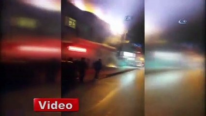 4 katlı ahşap binada yangın