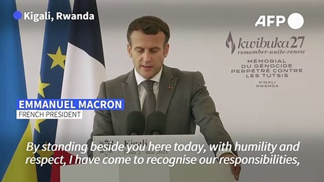 Macron recognises France's 'responsibility' in Rwanda genocide
