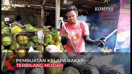 Unik!!! Minum Kelapa Muda Dibakar?