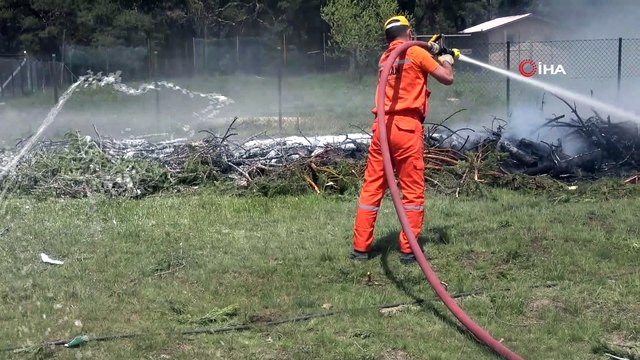 Ateş savaşçılarından gerçeği aratmayan tatbikat