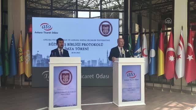 ATO ile Ankara Sosyal Bilimler Üniversitesi eğitimde iş birliğine gidiyor