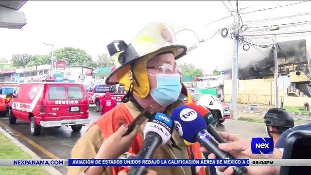 Incendio en empresa de productos químicos en Pueblo Nuevo - Nex Noticias