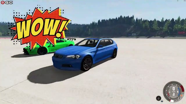 Negative Earth Vs Zero Gravity Car Crash Falling from high BEAM NG Drive - #3