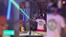 Justin Timberlake and Son Silas Have Lightsaber Duel In Rare Video