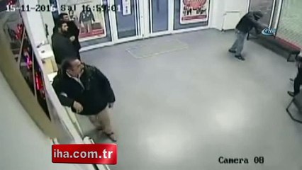 Silahlı banka soygunu kamerada