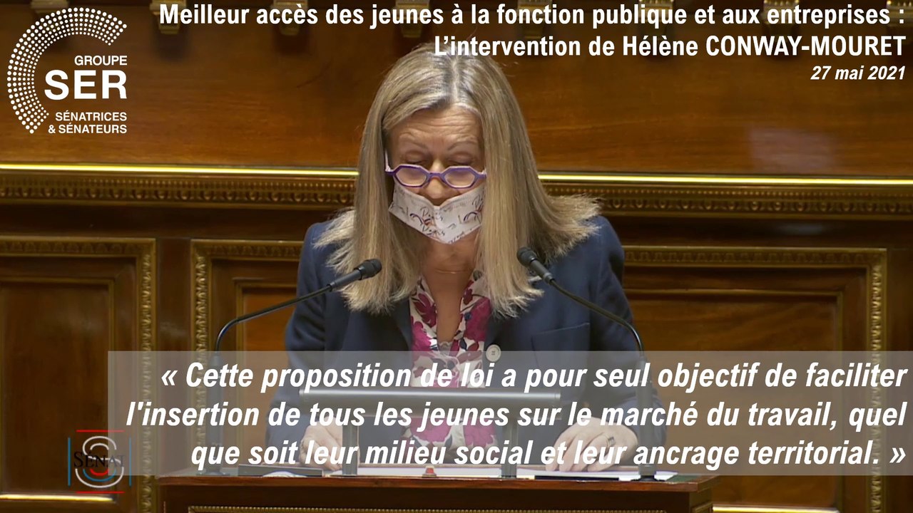 Meilleur accès des jeunes à la fonction publique et aux entreprises : l'intervention de Hélène Conway-Mouret