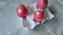 Diy Easter Decorations | Air Dry Clay Eggs Tray And Concrete Egg Candle
