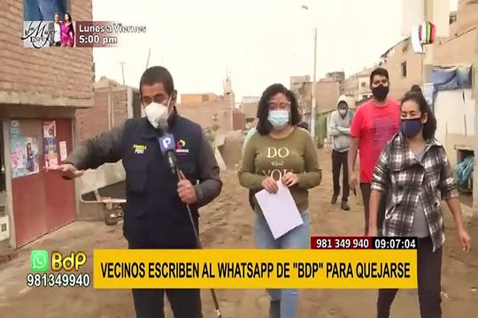 Chorrillos: vecinos denuncian muro de contención inconcluso y mal ejecutado