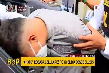 Pueblo Libre: capturan a “el chato” tras robar un costoso celular de un joven
