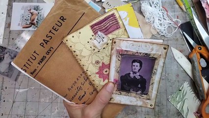 How To Make Easy Envelope Notebook - Plain Envelope First! Junk Journal Embellishment! Paper Outpost