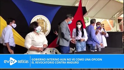 GOBIERNO INTERINO AÚN NO VE CÓMO UNA OPCIÓN EL REVOCATORIO CONTRA MADURO