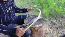 Making A Three Power Bamboo Bow | Bow And Arrow