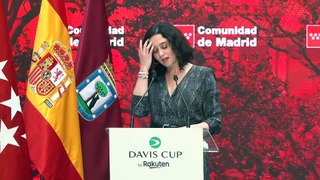 Isabel Díaz Ayuso participa en la presentación de las finales de la Copa Davis 2021