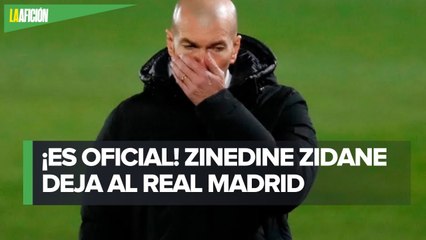Zinedine Zidane deja de ser director técnico del Real Madrid