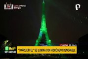 Francia: Torre Eiffel se iluminó con electricidad no contaminante