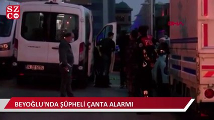 Beyoğlu'nda şüpheli çanta alarmı