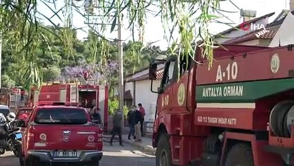 Alanya Kalesi’ndeki orman yangını korkuttu
