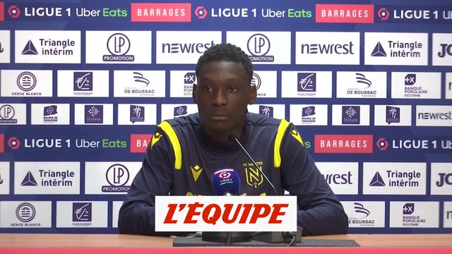 Kolo Muani : « Il faut que l'on finisse le travail » - Foot - Barrages L1/L2 aller - Nantes