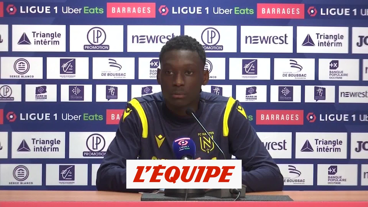 Kolo Muani : « Il faut que l'on finisse le travail » - Foot - Barrages L1/L2 aller - Nantes
