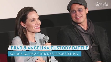 Angelina Jolie Criticizes Judge's Tentative Ruling as Brad Pitt Is Awarded More Custody: Source