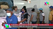 Gobierno de Nicaragua entrega bono tecnológico a productores de Villa El Carmen