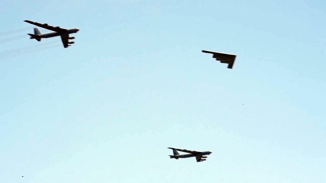 US Military News • B-1, B-2 and B-52 Fly Over • Defenders of Liberty Air & Space Show 2021