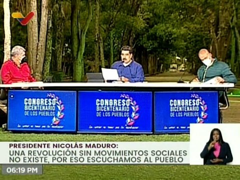 Pdte. Maduro: Todos los sectores organizados son protagonistas del Congreso Bicentenario