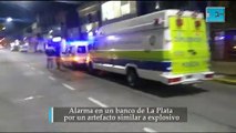 Alarma en un banco de La Plata por un artefacto similar a explosivo. Ocurrió en el Santander de 13 entre 32 y 33