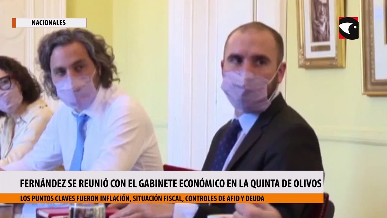 El presidente Alberto Fernández se reunió hoy con el Gabinete Económico en la Quinta de Olivos