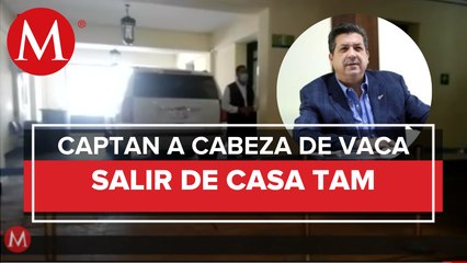 Cabeza de Vaca sale de Casa de Gobierno de Tamaulipas