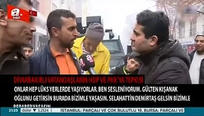Kürt vatandaşlar PKK'ya ateş püskürdü