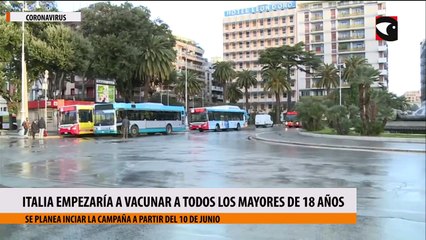 Italia empezaría a vacunar contra el Covid-19 a todos los mayores de 18 años