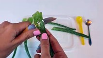 Aloe Vera & Salt 2 Ingredient Slime!! How To Make Slime With Aloe Vera And Salt Without Glue Borax
