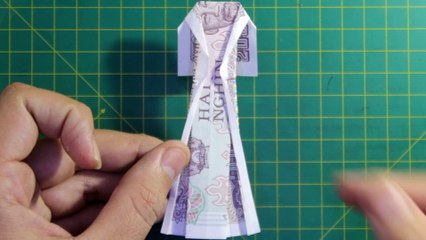 Demo money origami dress | robe de demo argent origami