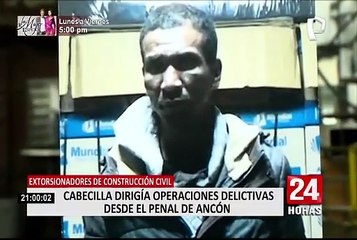'Los Angelitos de Pachacútec':  desbaratan banda que operaba desde cárcel y extorsionaba