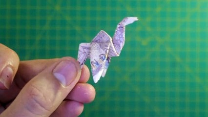 Demo money origami camel easy | Démo argent origami chameau facile
