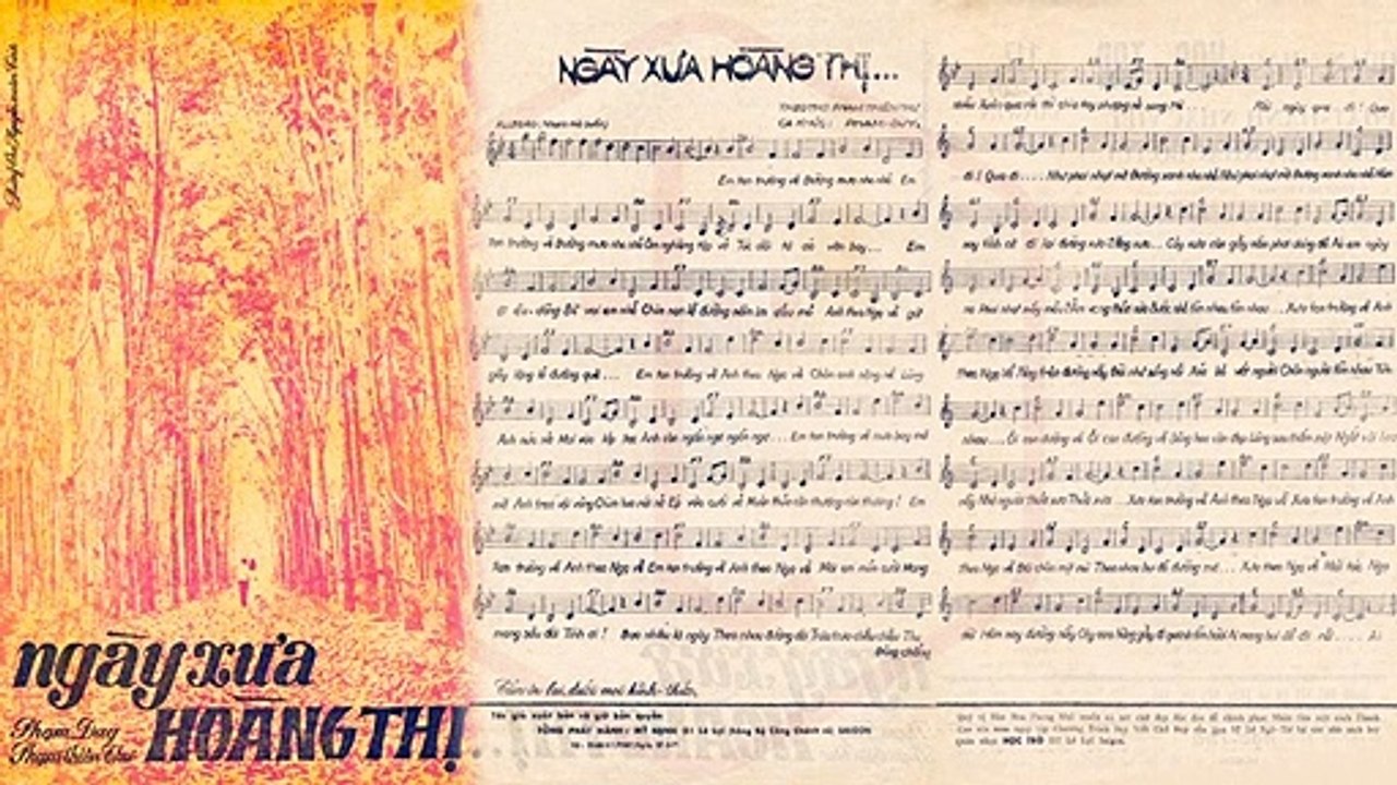 Ngày Xưa Hoàng Thị (Phạm Duy) Thái Thanh Pre 1975