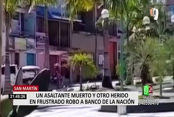 San Martín: PNP frustró asalto a una agencia del Banco de la Nación