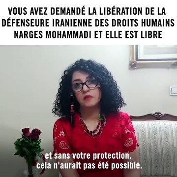 La militante des droits humains et journaliste iranienne Narges Mohammadi, libérée de prison en octobre, a de nouveau été condamnée, à 80 coups de fouet et 30 mois de détention
