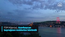 FSM Köprüsü, Azerbaycan bayrağının renklerine büründü