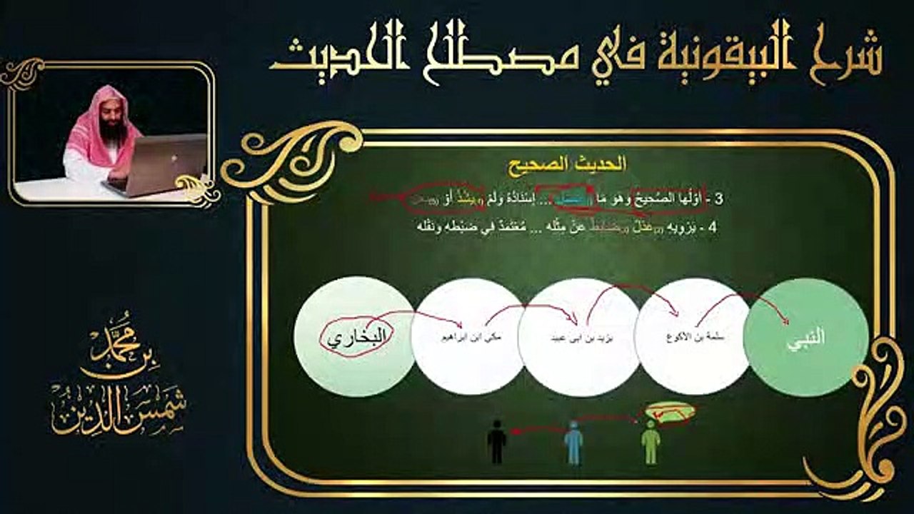 07.تيسير علم الحديث - 06 الحديث الصحيح وشروطه - لـ محمد بن شمس الدين
