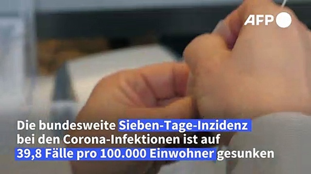Bundesweite Inzidenz sinkt unter 40