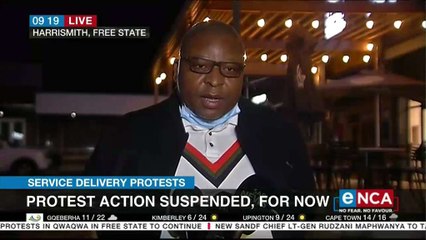 Protests action suspended in Harrismith, for now