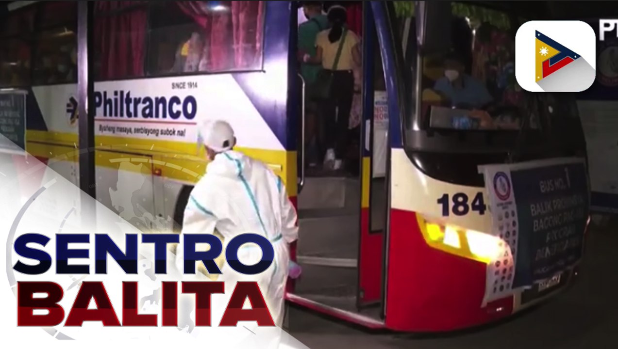 55 benepisyaryo ng 'Balik Probinsya, Bagong Pag-asa' program, nakauwi na patungong Leyte; mga benepisyaryo, muling isasailalim sa swab test at 14-day quarantine pagdating sa Leyte