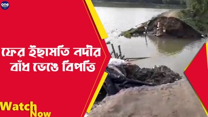 ফের ইছামতি নদীর বাঁধ ভেঙে বিপত্তি, নোনা জলে প্লাবিত বিস্তীর্ণ এলাকা | Oneindia Bengali