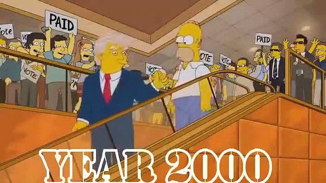 Ünlü çizgi film 16 yıl önce başkanlığı tahmin etmiş