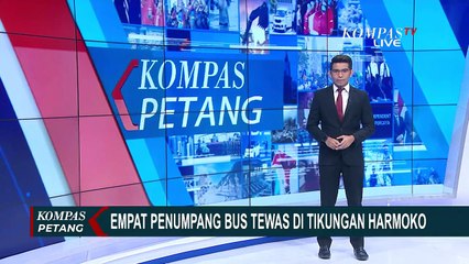 Empat Orang Tewas Akibat Bus AKAP Terguling di Tikungan Harmoko