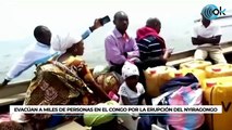 Evacúan a miles de personas en el Congo por la erupción del Nyiragongo